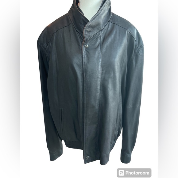 Johnston & Murphy Lightweight Lamb Double Collar Jacket Coat - Picture 4 of 11